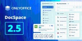 ONLYOFFICE DocSpace 2.5 con stanze pubbliche migliorate, incorporamento di preset e gestione dell'archiviazione