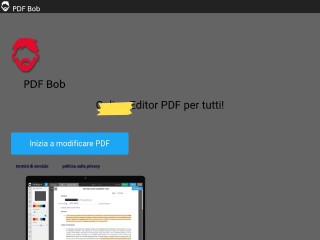 Screenshot sito: PDF Bob