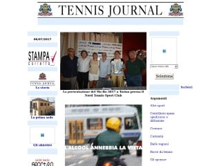 Screenshot sito: Tennis Journal