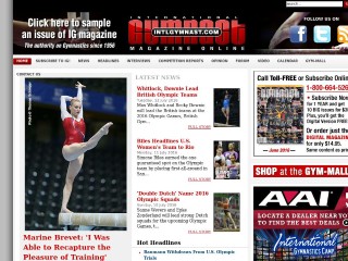 Screenshot sito: Intlgymnast.com