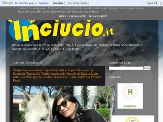 Screenshot sito: Inciucio