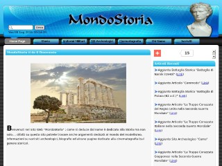 Screenshot sito: MondoStoria