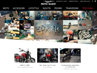 Screenshot sito: Moto Guzzi