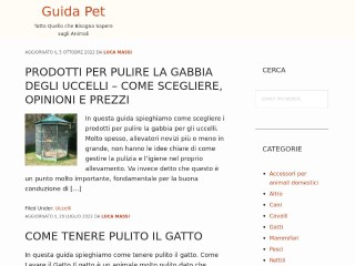 Screenshot sito: Guidapet.com