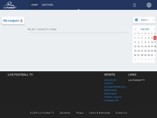 Screenshot sito: LiveFootballTV
