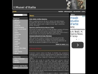 Screenshot sito: Museitaliani.org
