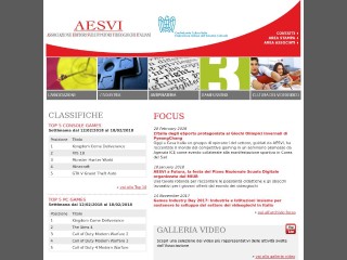 Screenshot sito: AESVI