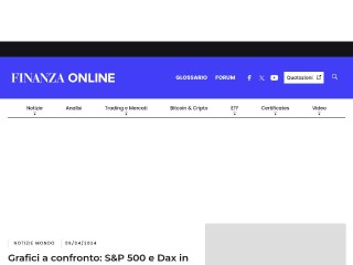 Screenshot sito: Finanzaonline