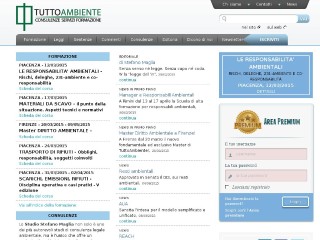 Screenshot sito: Tutto Ambiente.it