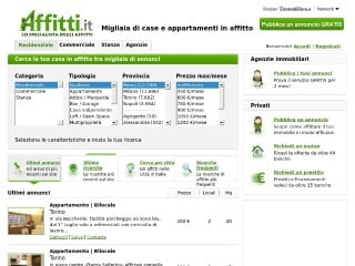 Screenshot sito: Affitti.it