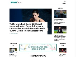 Screenshot sito: Sportface.it