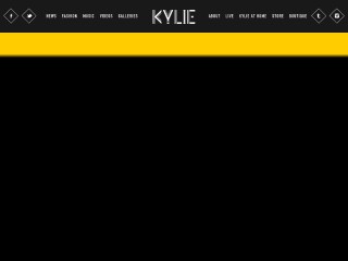 Screenshot sito: Kylie Minogue