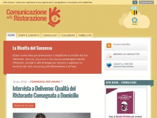 Screenshot sito: Comunicazione nella Ristorazione