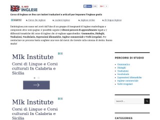 Screenshot sito: IlMioInglese.com