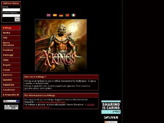 Screenshot sito: X-Kings