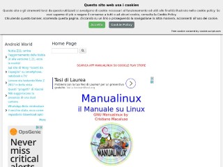 Screenshot sito: Manualinux