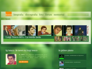 Screenshot sito: Luigi Tenco 60s