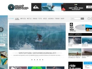 Screenshot sito: Surf Corner Italia