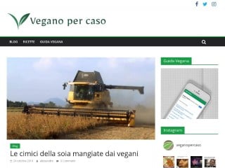 Screenshot sito: Guida Vegana