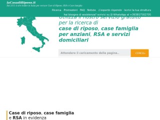 Screenshot sito: LaCasadiRiposo.it