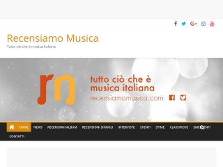Screenshot sito: Recensiamomusica.com