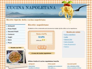 Screenshot sito: Cucina Napoletana