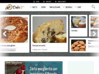 Screenshot sito: Dolci.it