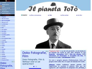 Screenshot sito: Totò, Antonio De Curtis