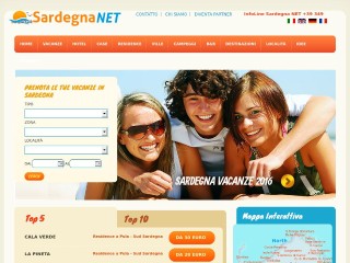 Screenshot sito: Sardegna.net