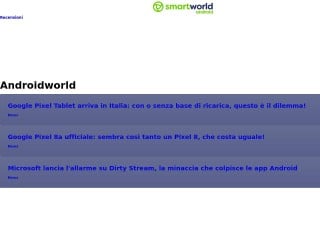 Screenshot sito: AndroidWorld.it