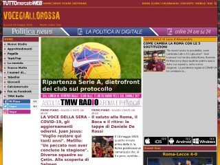 Screenshot sito: Voce giallorossa