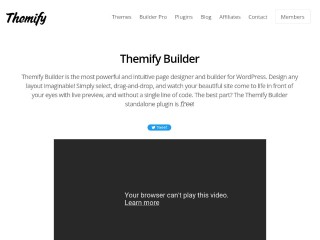 Screenshot sito: Themify Builder