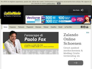 Screenshot sito: LatteMiele