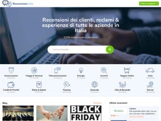 Screenshot sito: RecensioneItalia