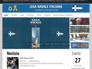 Screenshot sito: Lega Navale