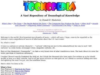 Screenshot sito: Toonopedia.com