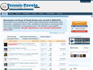 Screenshot sito: Tennis-tavolo.com