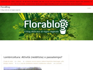 Screenshot sito: FloraBlog