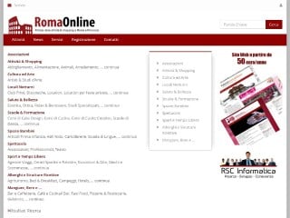 Screenshot sito: Roma OnLine