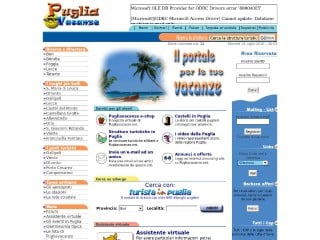Screenshot sito: Pugliavacanze.net