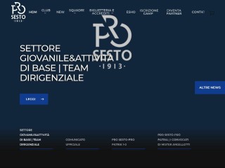 Screenshot sito: Pro Sesto