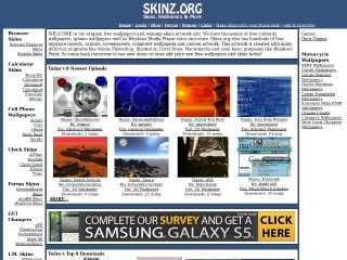 Screenshot sito: Skinz.org