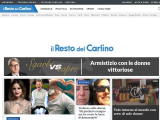 Screenshot sito: Il Resto del Carlino