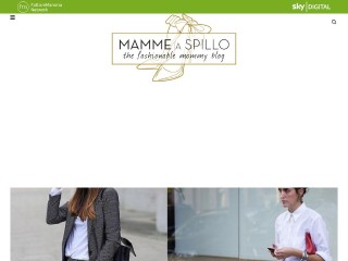 Screenshot sito: Mamme a Spillo