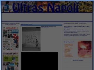 Screenshot sito: Ultras Napoli