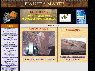 Screenshot sito: Pianeta-Marte.it