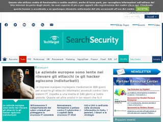 Screenshot sito: SearchSecurity