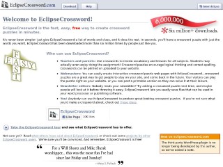 Screenshot sito: EclipseCrossword