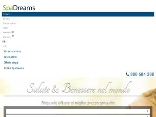 Screenshot sito: SPAdreams