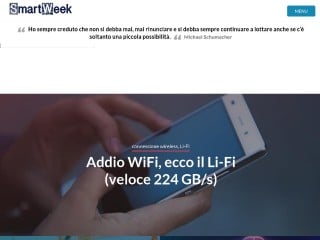 Screenshot sito: Smartweek